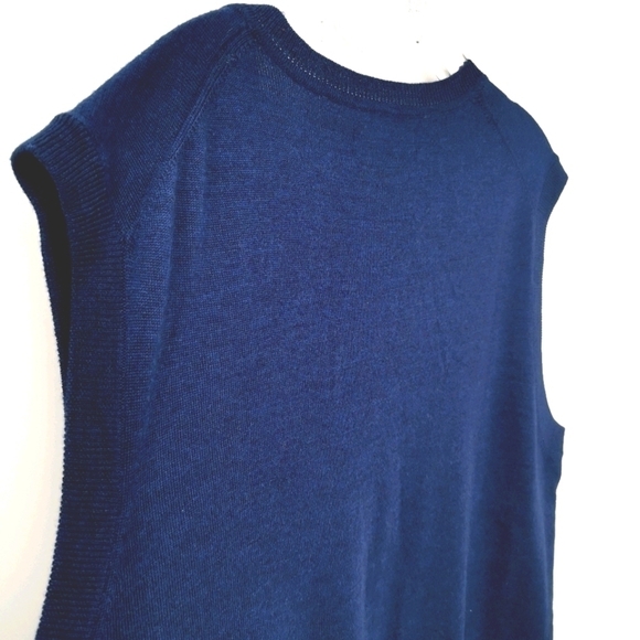 Kenneth Roberts NWT Men's L Blue Italy V-Neck Vest - Picture 5 of 11